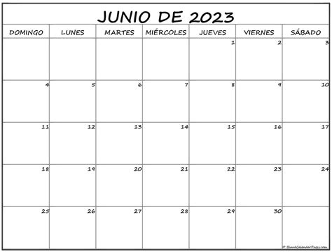 Almanaque De Junio 2023 Calendario junio 2023 en Word, Excel y PDF - Calendarpedia